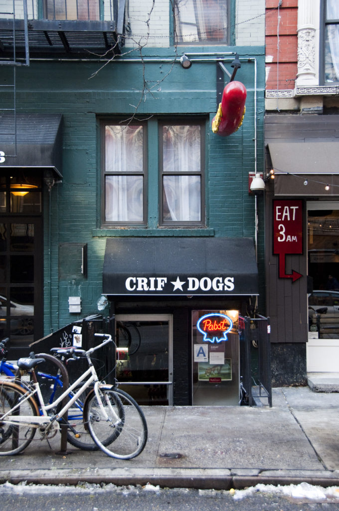 PDT hidden in Crif Dogs, New York Speakeasy