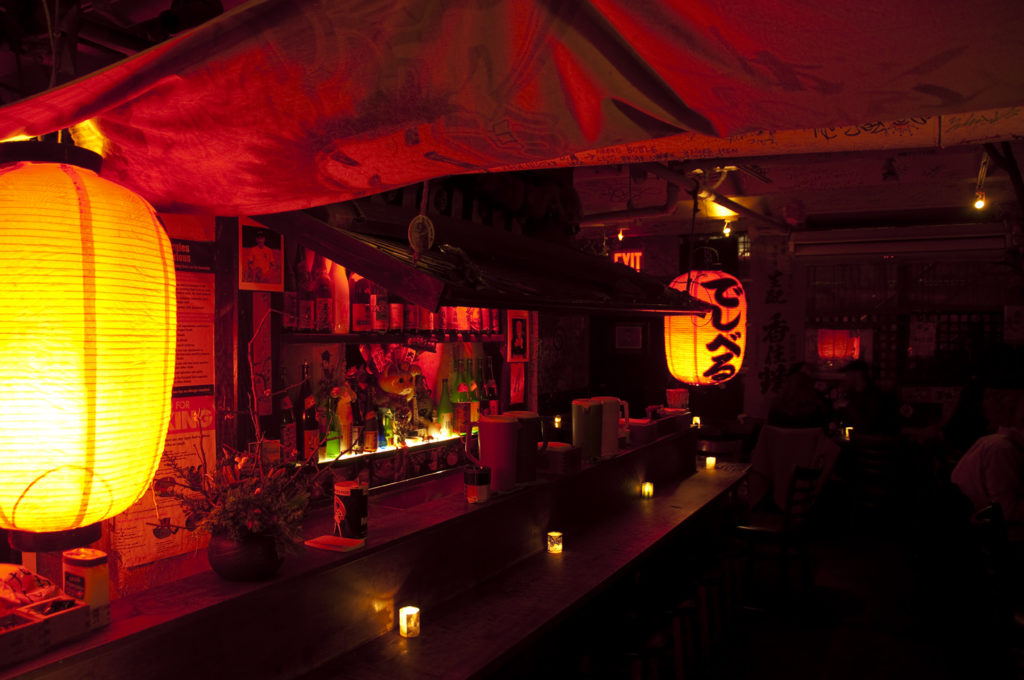 Sake Bar Decibel subterranean bar in New York City
